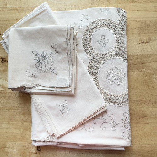 Tovaglia lino vintage - tovaglia,