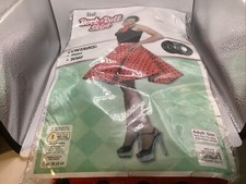 Gonna maculata rock roll adulto anni 50 nuovo anno costume vestito grasso musicale 