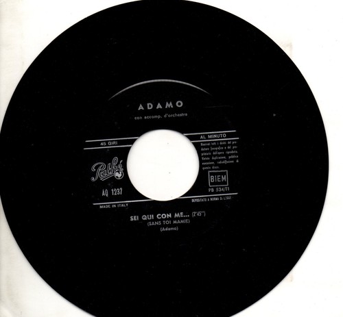 Adamo disco giri made - adamo, in