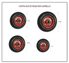 Ruote piene carrello - piene,