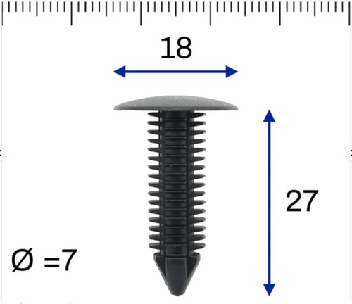 Clip fissaggio spinta per - di,