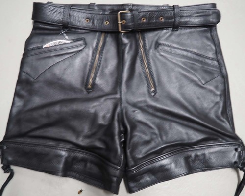 Pantalone corto pelle liscia - pelle,