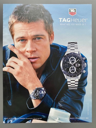Brad pitt tag heuer carrera - pitt, &