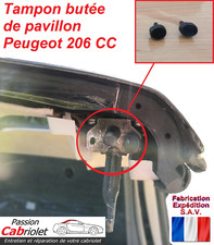 x4 Tampon butée amortisseur réparation toit pavillon Peugeot 206 CC 848476