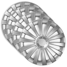 Set 4 Copricerchi 13 Pollici Meridian Coppe Ruota Grigie Universali per Ford