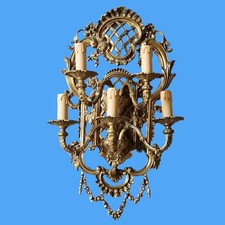 applique bronzo 5 luci modello