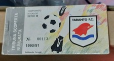 ABBONAMENTO STADIO TARANTO CALCIO 90/91 SERIE B