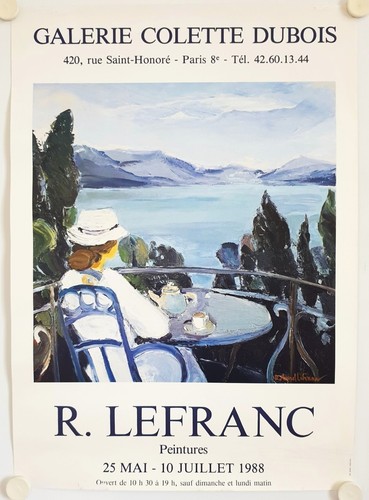 Affiche roland lefranc 1988 - affiche,