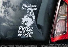 Adesivo Assistenza Cane Auto -