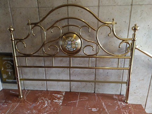 Letto matrimoniale ottone - matrimoniale, in