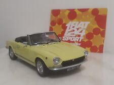 FIAT 124 SPIDER BS1 1970 JAUNE SUN STAR PLATINUM 1/18 + BOITE (No Laudoracing)