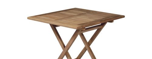 Tavolino legno teak - legno, 90x90cm