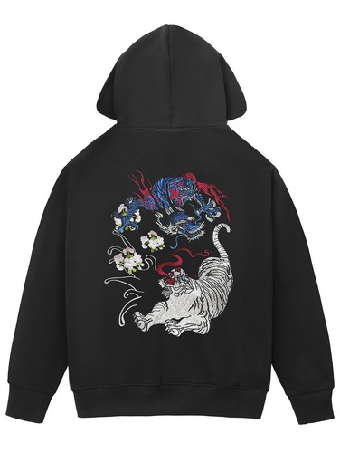 Felpa con cappuccio zip - felpa,