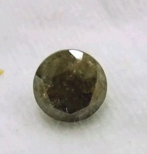 Diamante taglio brillante sale e pepe tondo naturale 1,52 ct 6,4 x 5,5 mm