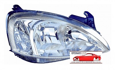 Faro 2h7 elettrico per opel - dx,