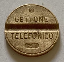 ?? Lotto Gettone Telefonico Italia ESM 7911 Novembre 1975 Italy Token Vintage