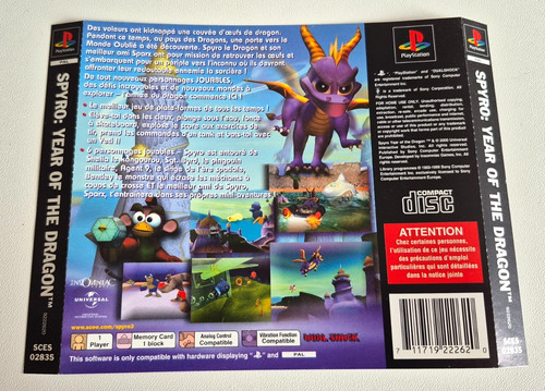 Jaquette arrière spyro - arrière*,