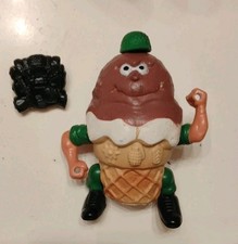 Modellino vintage 1988 Mattel Food Fighters Sergente Scoop Malesia + zaino