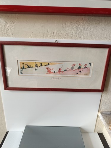 Quadro con stampa pinocchio - con,
