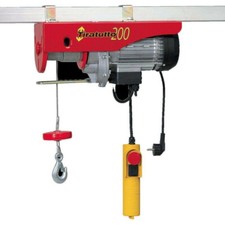 PARANCO VERRICELLO ELETTRICO SOLLEVATORE 200/400Kg 750W TIRATUTTO
