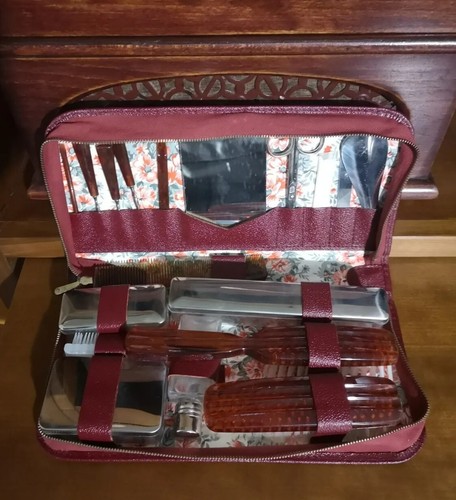 Vintage nécessaire trousse - nécessaire,
