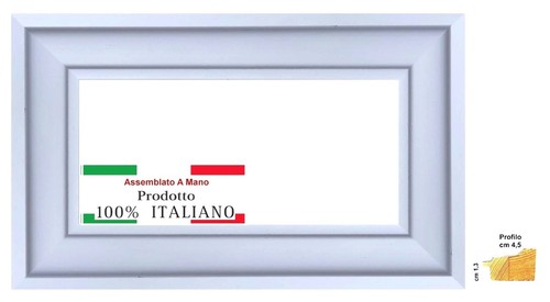 Cornice legno bianca per - cornice,