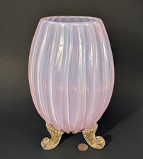 Vaso vintage 12" rosa opalino