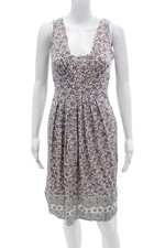 Abito tubino donna Sport Max floreale bianco taglia M