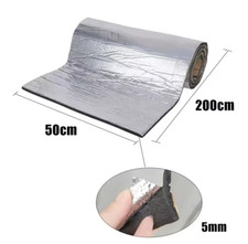 Pannello Isolante Auto 200x50cm Fonoassorbente Termico per Isolamento Acustico