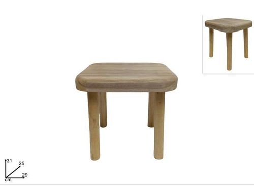 Sgabello legno 31cm - sgabello,