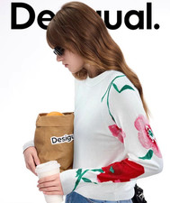 Desigual white Floral-Sleeve
