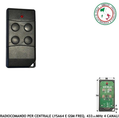 Radiocomando canali centrale - radiocomando,