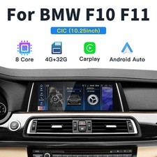 Android 14 4+32 GB 8 core display auto stereo CarPlay per BMW serie 5 F10 F11 CIC