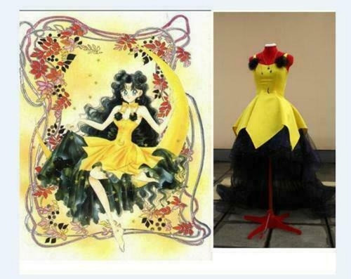 Costume cosplay vestito giallo