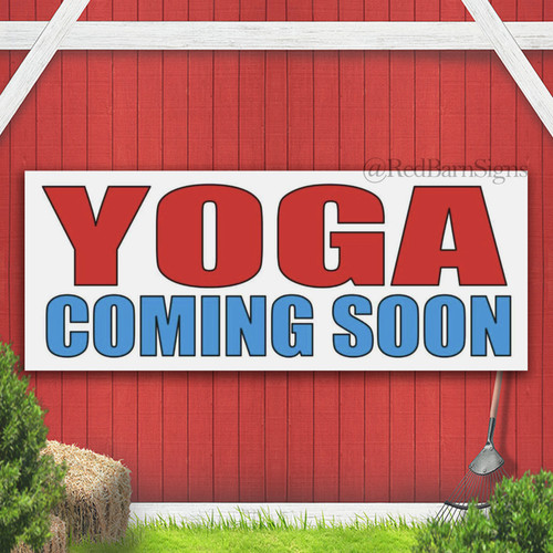 Yoga coming soon striscione - coming,