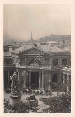 Cartolina genova stazione - genova,