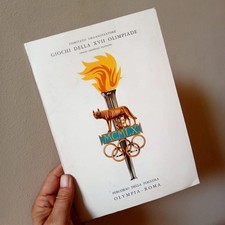 BROCHURE COME DA FOTO TRAGITTO FIACCOLA OLIMPIADI DI ROMA 1960 RARO VINTAGE