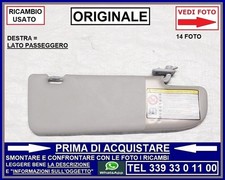 ALETTA TENDINA PARASOLE DESTRA PASSEGGERO -ORIGINALE- FIAT PANDA 3 mod 312