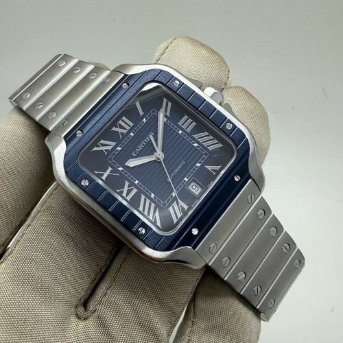 2023 cartier santos blue bezel - 2023,