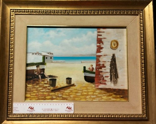 Saccone dipinto olio su - g.,