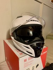 LS2 Casco Integrale Moto Omologato FF324 METRO Sfoderabile Visiera