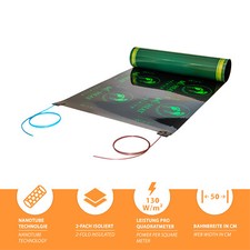 Riscaldamento a Pavimento Infrarossi Elettrico Parquet Laminato 50cm