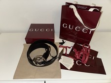 Cintura Gucci 90 pelle nera