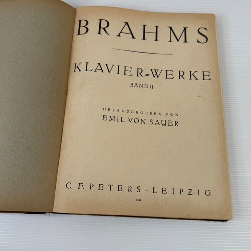 Brahms klavier werk - brahms, band
