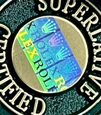 ROLEX Green Swing Tag Seal for