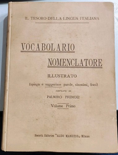 Vocabolario nomenclatore - vocabolario,
