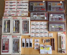 Rotring Isograph penne tecniche china e accessori lotto stock ORIGINALI D'EPOCA