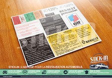 9 Autoadesivi Adesivi Renault Clio Williams 16S Vano Motore