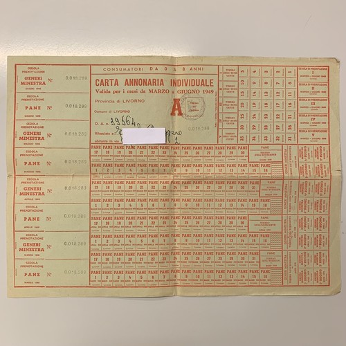 D003 carta annonaria - -,