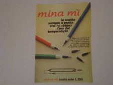 advertising Pubblicità 1975 MATITE MINA MI'